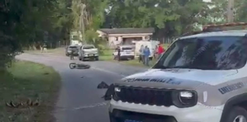 Motociclista morre em acidente envolvendo caminhonete em Jaragu&aacute; do Sul