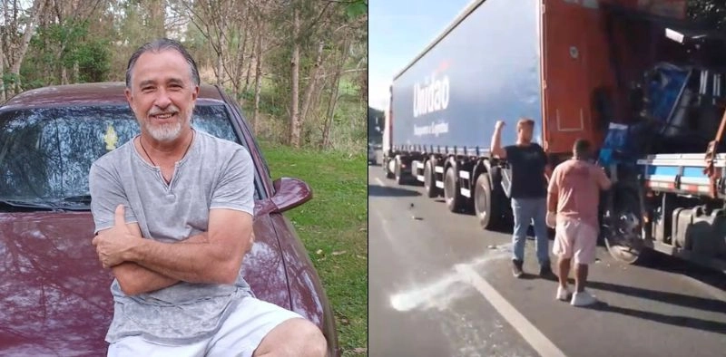 Caminhoneiro que morreu em colis&atilde;o entre carretas na BR-101, em Joinville, &eacute; identificado