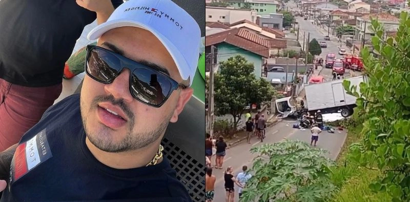 Morre motorista de caminh&atilde;o que caiu em barranco em Joinville