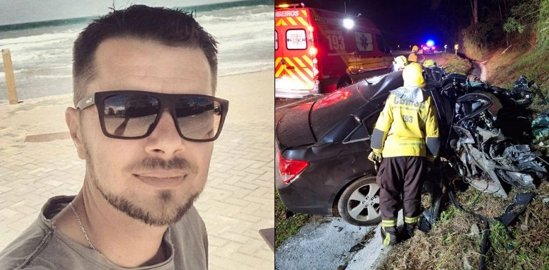 Identificado homem que morreu em grave colis&atilde;o entre carro e caminh&atilde;o em S&atilde;o Bento do Sul