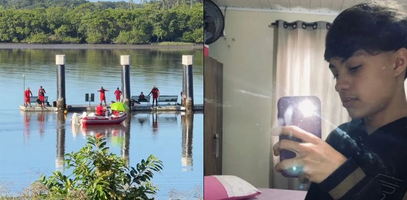 Corpo de adolescente que desapareceu ap&oacute;s entrar na &aacute;gua &eacute; encontrado em Joinville