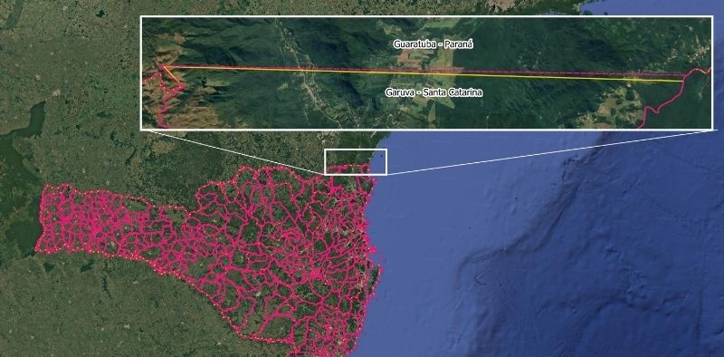 Garuva ganha &aacute;rea equivalente a 490 campos de futebol ap&oacute;s revis&atilde;o de limites feita pelo IBGE