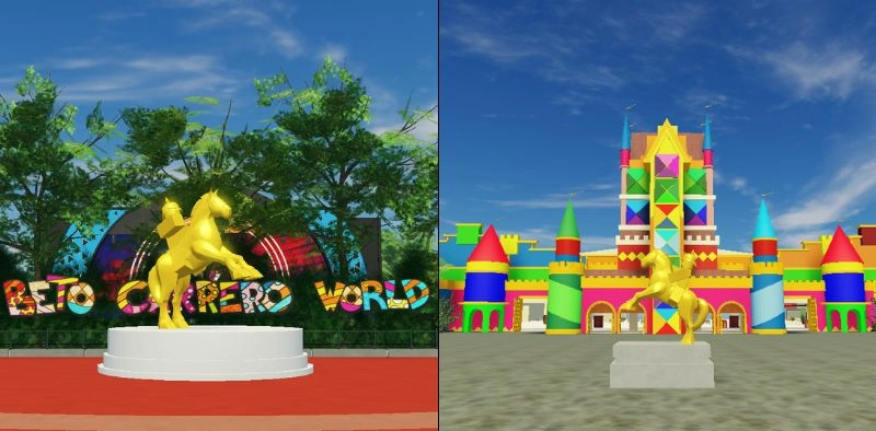 Joinvilense de 16 anos cria vers&atilde;o virtual do parque Beto Carrero World no Roblox