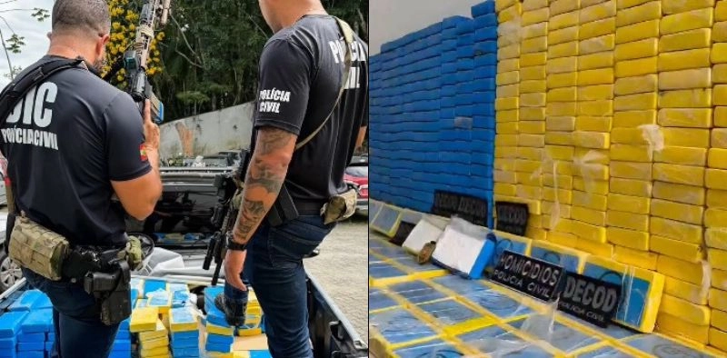 Quatro pessoas s&atilde;o presas preventivamente ap&oacute;s apreens&atilde;o de 435 kg de coca&iacute;na, em Araquari