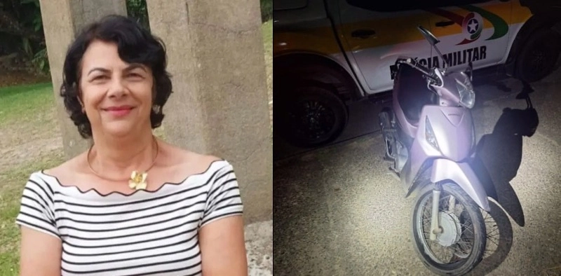 Identificada mulher que morreu em queda com motocicleta em rodovia de S&atilde;o Bento do Sul