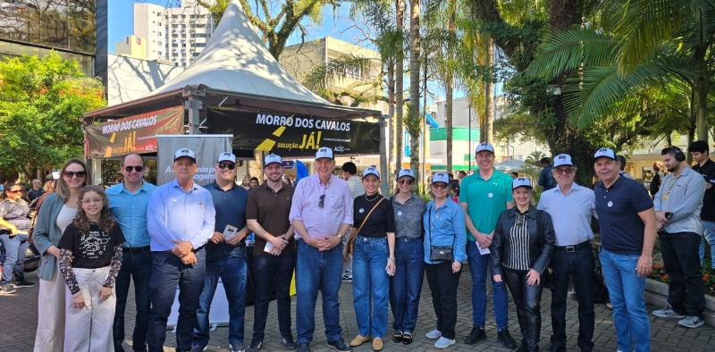 Acic celebra an&uacute;ncio de obras no Morro dos Cavalos