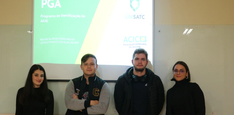 Acad&ecirc;micos do UniSatc apresentam experi&ecirc;ncias gamificadas &agrave; Acic