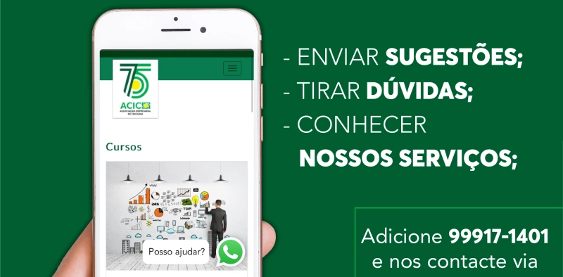 Acic adota atendimento via WhatsApp