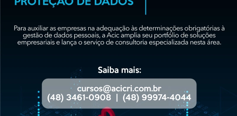 Acic auxilia empresas na adequa&ccedil;&atilde;o &agrave; LGPD