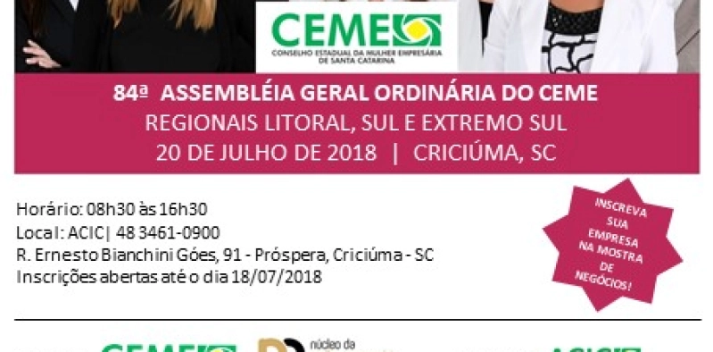 Acic sedia assembleia do Conselho Estadual da Mulher Empres&aacute;ria