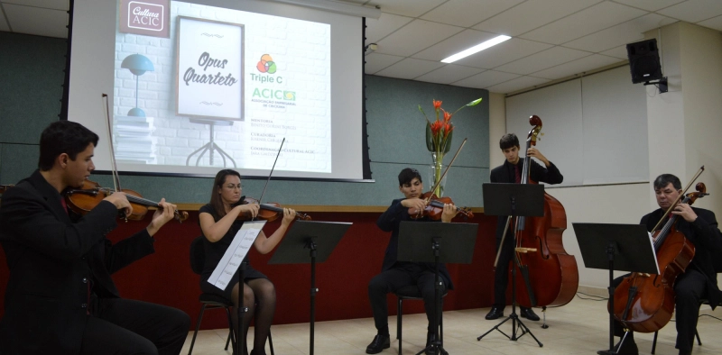 Cultura Acic recebe concerto do Opus Quarteto