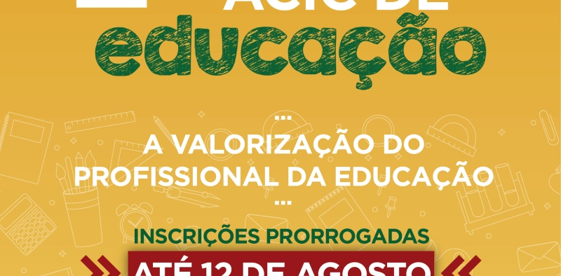 Inscri&ccedil;&otilde;es para o Pr&ecirc;mio de Valoriza&ccedil;&atilde;o do Professor s&atilde;o prorrogadas
