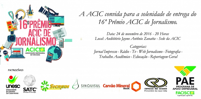 Pr&ecirc;mio Acic de Jornalismo revela os seus vencedores nesta quinta-feira