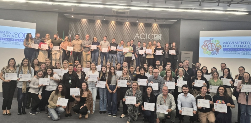 Signatários do Comitê Criciúma recebem Selo ODS 2025