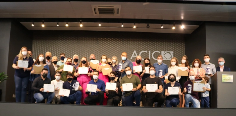 Trabalho de profissionais e de ve&iacute;culos de comunica&ccedil;&atilde;o &eacute; reconhecido pela Acic