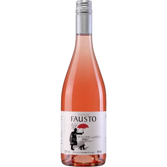 Vinho Fausto de Pizzato Merlot Rosé