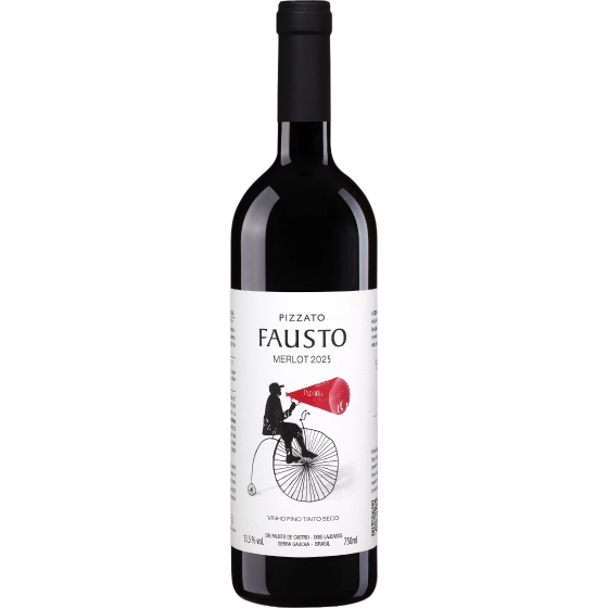 Vinho Fausto de Pizzato Merlot